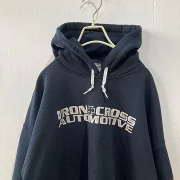 00s IRON CROSS AUTOMOTIVE 블랙 후드티 바이커