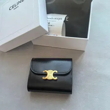 트리옹프 지갑 스몰 플랩 지갑 블랙