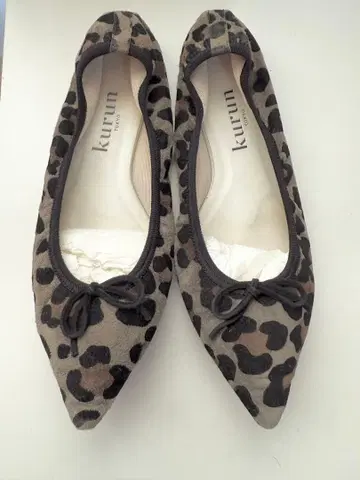 kurun 쿠룬 레오파드 무늬 그레이 25.5cm (24.5cm)