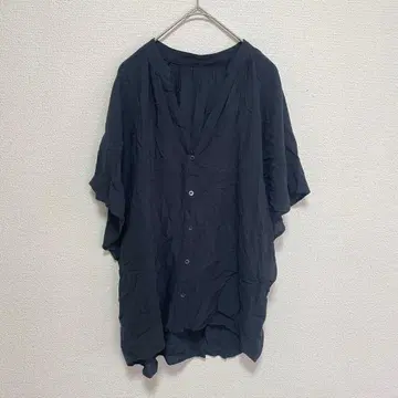 GLOBAL WORK 네이비 셔츠 M 사이즈 레이온 100%