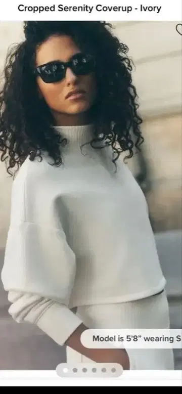 애로우 요가 Cropped Serenity Coverup xxs