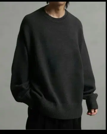 welise 멀티 팬션 니트 M 차콜 그레이