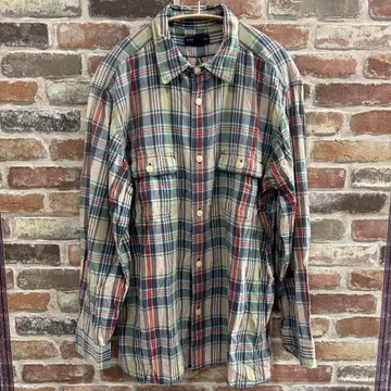 LAND'S END 긴팔 셔츠 XL 빅 사이즈 남성용 빈티지