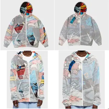 정가 30360엔 SSSTUFFF 메쉬 후드티 스페인산