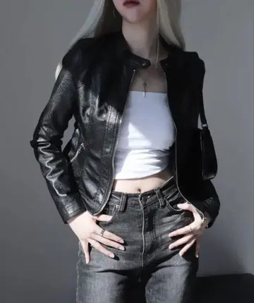 amood 아뮤드 가죽 자켓 아우터