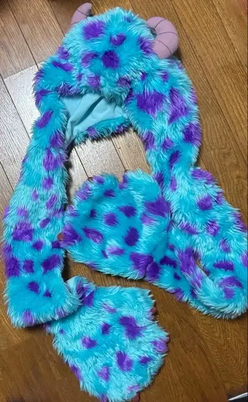 디즈니 샐리 팬캡 머플러