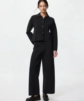 워셔블 밀라노 리브 팬츠 유니클로 M