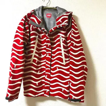 HELLY HANSEN 파도 무늬 마운틴 후드티 M