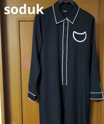 soduk 블랙 스도크 서클 포켓 점프수트