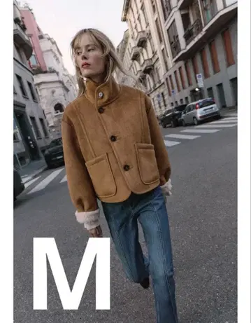 택 포함 새상품 ZARA 리버서블 더블 페이스 자켓 M