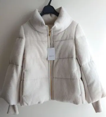 아나이 ANAYI 36 알파카 샤기 다운 코트