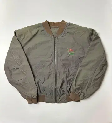 BOSS 카키 브라운 점퍼 MA-1 골프 52 사이즈