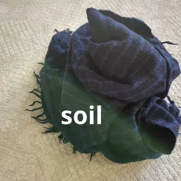 SOIL 체크 스톨 머플러 소일 인도 울