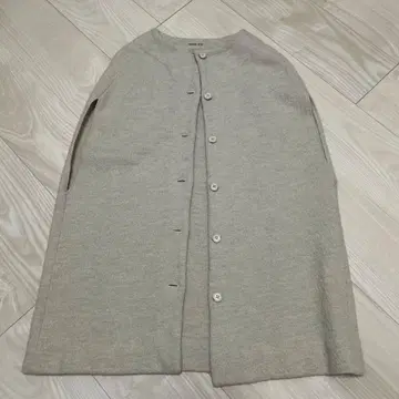 evam eva 판초 케이프 코트 그레이 아이보리