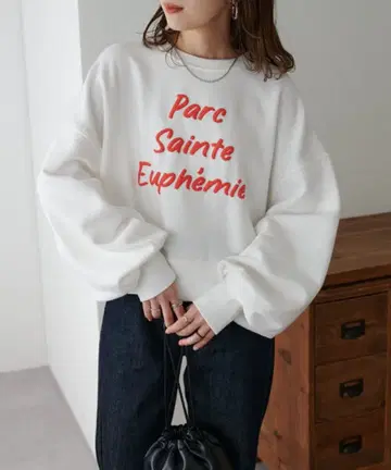 디스코트 WEB 한정판 핸드라이트 로고 맨투맨