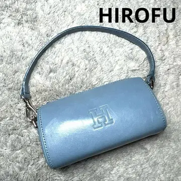 HIROFU 히로후 미니 핸드백 가죽 블루