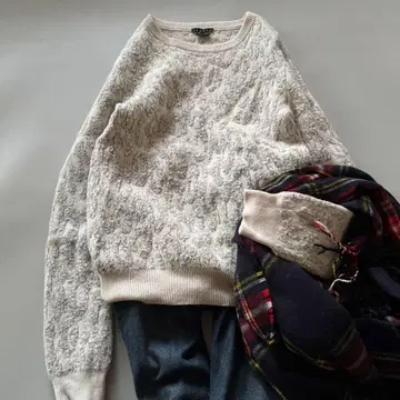 띠어리 울 크루넥 니트 풀오버 부드러움 포근함