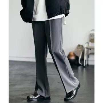 택 포함 새상품 록키 먼로 센터 프레스 와이드 팬츠 스트레치 무지