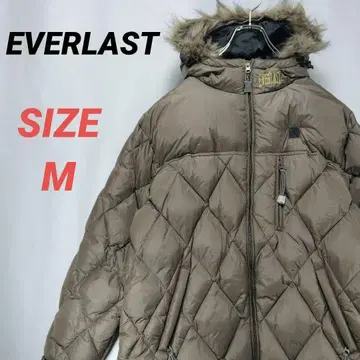EVERLAST 에버라스트 다운 자켓 남성용 퀼팅 M 사이즈 자수