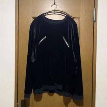 Lui's 루이스 벨로아 지퍼 풀오버 블랙 F