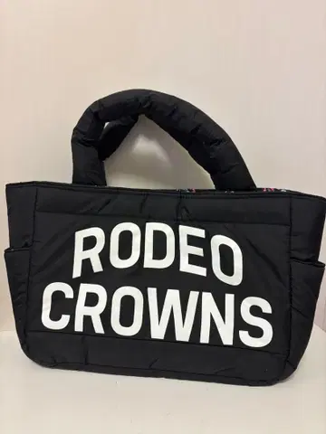 RODEO CROWNS 로고 토트백 블랙