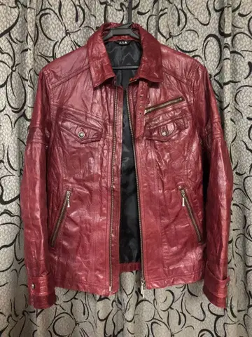 아틀리에 서브멘 가죽 라이더 자켓