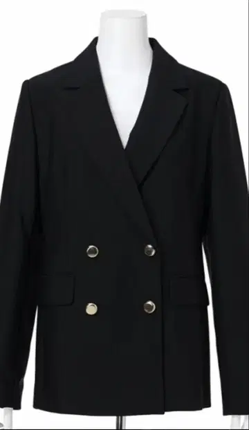 미사용 새상품 JUSGLITTY 베이직 테일러드 자켓 블랙 S