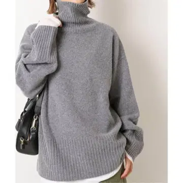 Spick & Span 울 캐시미어 터틀넥 풀오버