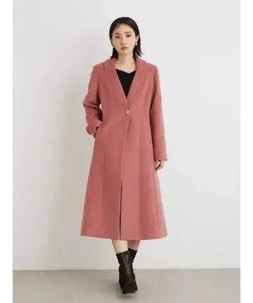 LILY BROWN 체스터 코트 핑크