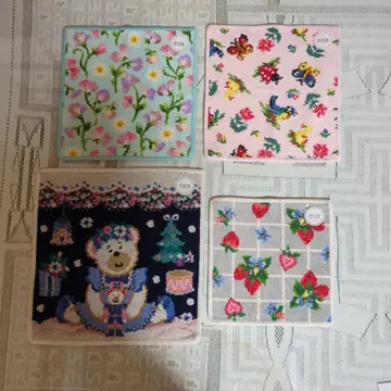 페이러 타월 손수건 4장 세트