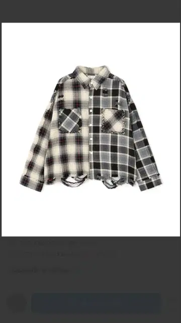 DANKE SCHON 오버 사이즈 체크 무늬 플란넬 셔츠