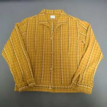 컨디션 최상 텐더 로인 tenderloin 울 체크 셔츠 XS