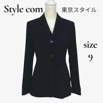 미 실루엣 도쿄 스타일 스타일컴 테일러드 자켓 블랙 연중무휴