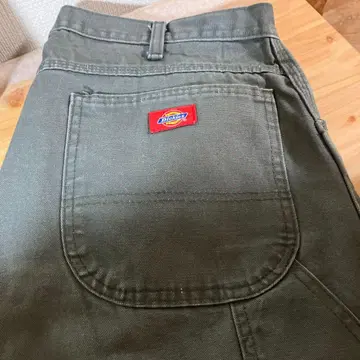 디키즈 페인터 팬츠 카키 레드 패치