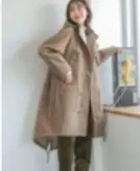 새상품급 niko and 울리 테크 후드 미니 코트