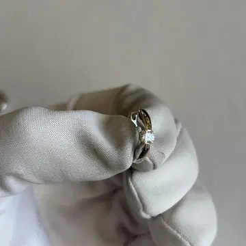 Silver 925 후프 귀걸이 크리스탈 장식