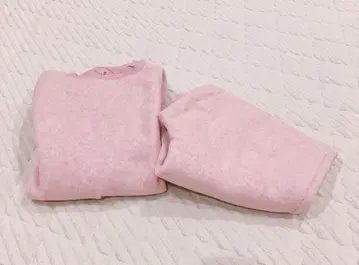 무인양품 매끄러운 플리스 룸웨어 세트 핑크 M 사이즈