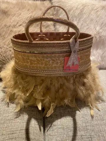 fuang fa 베이지 바스켓백