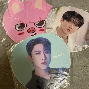 창빈 부채 세트 stray kids