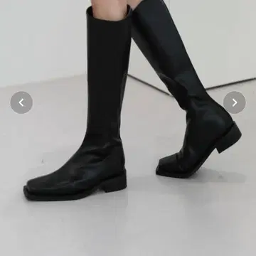 스퀘어 롱 부츠 by muni:r