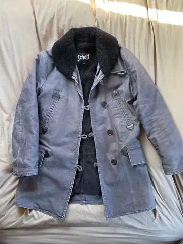 Schott 옷깃 보아 아우터 그레이 M 사이즈