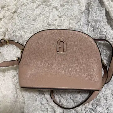 FURLA 핑크 가죽 숄더백