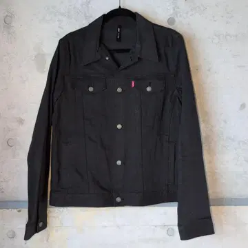 새상품급 glamb 블랙 데님 자켓 스트레치 XL