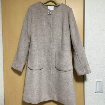 MIIA 베이지 코트 S 사이즈