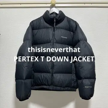 새상품급 thisisneverthat 블랙 다운 자켓 네버자 M