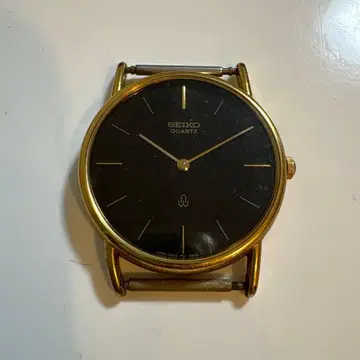 SEIKO 쿼츠 손목시계 골드 컬러 블랙