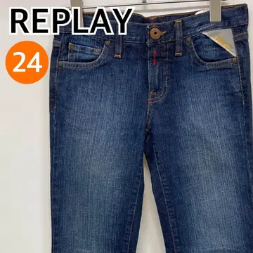 REPLAY 팬츠 데님 스트레이트 데님 블루 24 [ CB554 ]