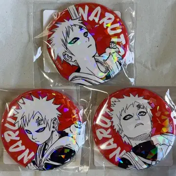 NARUTO 나루토 원작 올스타 캔뱃지 가아라 3개 세트