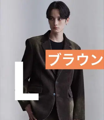 clel 앤티크 디자인 코듀로이 테일러드 자켓 L