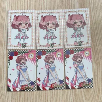 컬러풀 피치 노아 원더랜드 트레이딩 카드 디폴트 등신 6장